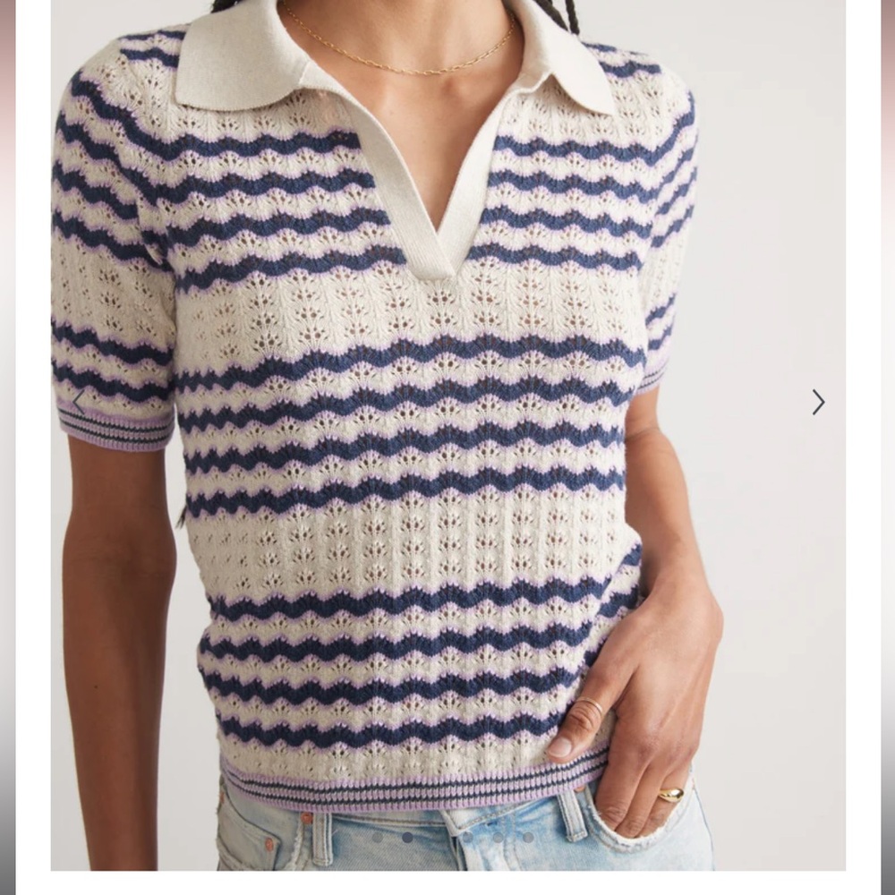 Marine Layer Spencer Sweater Polo NWT